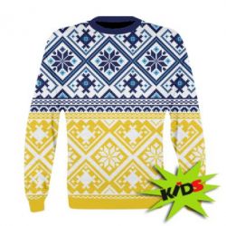 Дитячий 3D світшот Style of Ukraine