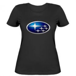 Женская футболка Subaru 3D Logo - PrintSalon