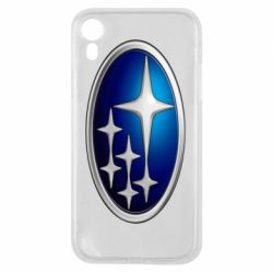 Чехол для iPhone XR Subaru 3D Logo - PrintSalon
