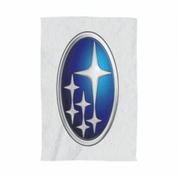 Полотенце с принтом Subaru 3D Logo - PrintSalon