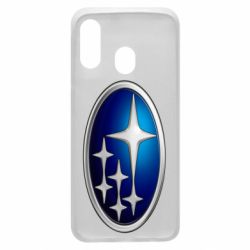 Чехол для Samsung A40 Subaru 3D Logo - PrintSalon