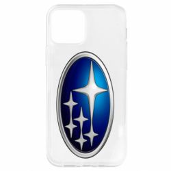 Чехол для iPhone 12 Subaru 3D Logo - PrintSalon