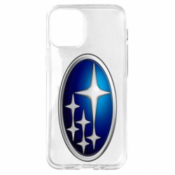 Чехол для iPhone 12 mini Subaru 3D Logo - PrintSalon