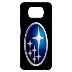 Чехол для Xiaomi Poco X3 Subaru 3D Logo - PrintSalon