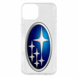 Чехол для iPhone 14 Subaru 3D Logo - PrintSalon