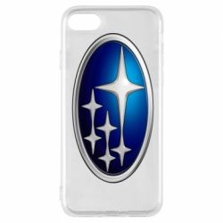 Чехол для iPhone 7 Subaru 3D Logo - PrintSalon