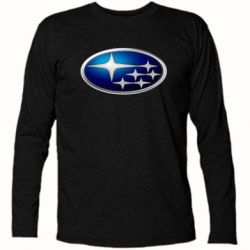 Футболка с длинным рукавом Subaru 3D Logo - PrintSalon