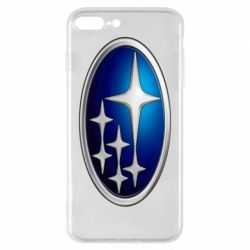 Чехол для iPhone 8 Plus Subaru 3D Logo - PrintSalon