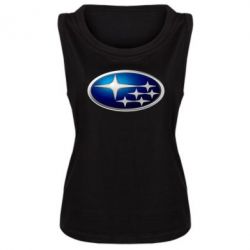 Женская майка Subaru 3D Logo - PrintSalon