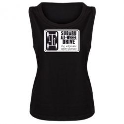Женская майка Subaru All-Wheel - PrintSalon