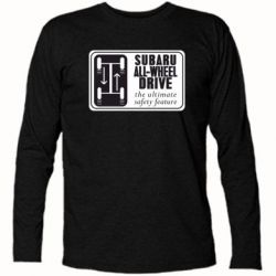 Футболка с длинным рукавом Subaru All-Wheel - PrintSalon