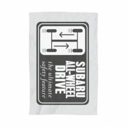 Полотенце с принтом Subaru All-Wheel - PrintSalon