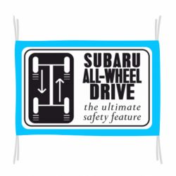 Флаг Subaru All-Wheel - PrintSalon