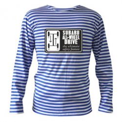 Тельняшка с длинным рукавом Subaru All-Wheel - PrintSalon