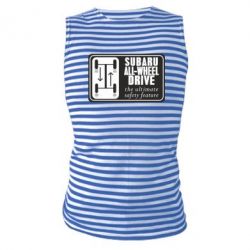 Майка-тельняшка Subaru All-Wheel - PrintSalon