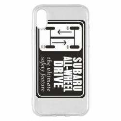 Чехол для iPhone X/Xs Subaru All-Wheel - PrintSalon