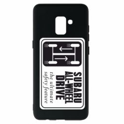 Чехол для Samsung A8+ 2018 Subaru All-Wheel - PrintSalon