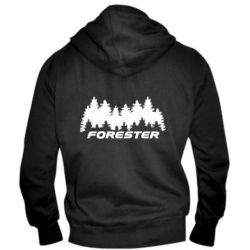 Мужское худи на молнии Subaru Forester