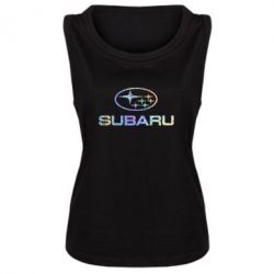 Женская майка Subaru  Голограмма - PrintSalon