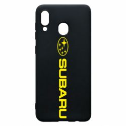 Чехол для Samsung A30 Subaru logo - PrintSalon