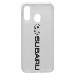 Чехол для Samsung A40 Subaru logo - PrintSalon