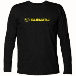 Футболка с длинным рукавом Subaru logo - PrintSalon