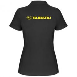 Женское поло Subaru logo - PrintSalon