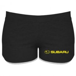 Женские шорты Subaru logo - PrintSalon