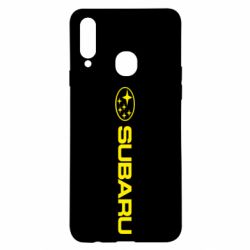 Чехол для Samsung A20s Subaru logo - PrintSalon