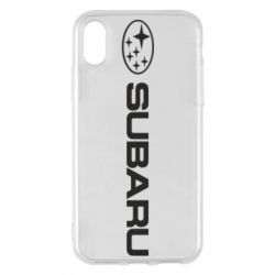 Чехол для iPhone X/Xs Subaru logo - PrintSalon