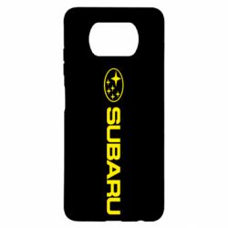 Чехол для Xiaomi Poco X3 Subaru logo - PrintSalon