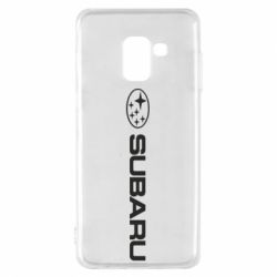 Чехол для Samsung A8 2018 Subaru logo - PrintSalon