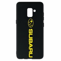 Чехол для Samsung A8+ 2018 Subaru logo - PrintSalon