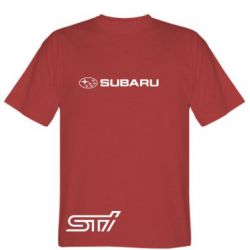 Чоловіча футболка Stedman Subaru STI лого - PrintSalon