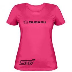 Жіноча футболка Subaru STI лого - PrintSalon