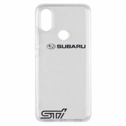 Чохол для Xiaomi Mi A2 Subaru STI лого - PrintSalon