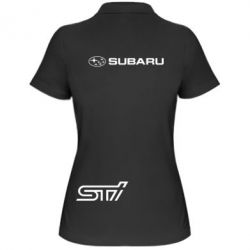 Жіноче поло Subaru STI лого - PrintSalon