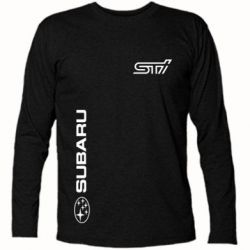 Футболка з довгим рукавом Subaru STI Logo - PrintSalon