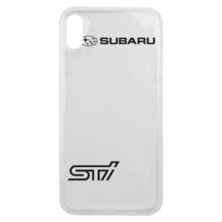 Чохол для iPhone Xs Max Subaru STI лого - PrintSalon
