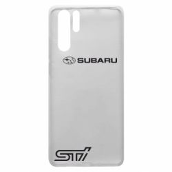 Чохол для Huawei P30 Pro Subaru STI лого - PrintSalon