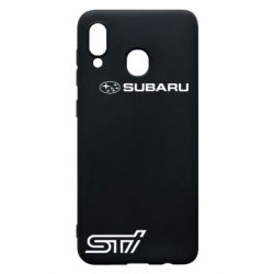 Чохол для Samsung A20 Subaru STI лого - PrintSalon