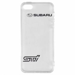 Чохол для iphone 5/5S/SE Subaru STI лого - PrintSalon
