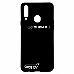 Чохол для Samsung A20s Subaru STI лого - PrintSalon