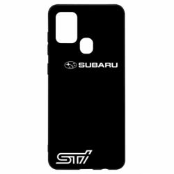 Чехол для Samsung A21s Subaru STI лого