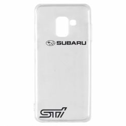 Чохол для Samsung A8 2018 Subaru STI лого - PrintSalon