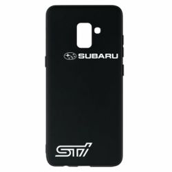 Чохол для Samsung A8+ 2018 Subaru STI лого - PrintSalon
