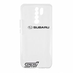 Чохол для Xiaomi Redmi 9 Subaru STI лого - PrintSalon