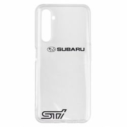 Чохол для Realme 6 Pro Subaru STI лого - PrintSalon