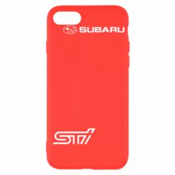 Чехол для iPhone SE 2022 Subaru STI лого