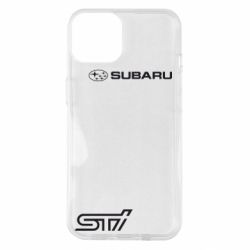 Чохол для iPhone 14 Subaru STI лого - PrintSalon